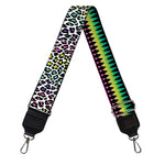 Colorful Leopard Navajo Tribal Print Bag Strap