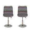 Colorful Leopard Navajo Tribal Print Bar Stool Covers