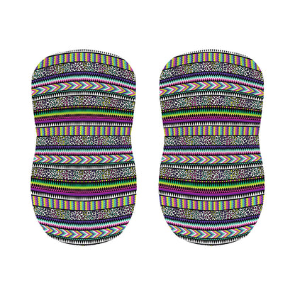Colorful Leopard Navajo Tribal Print Bar Stool Covers