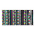 Colorful Leopard Navajo Tribal Print Beach Towel