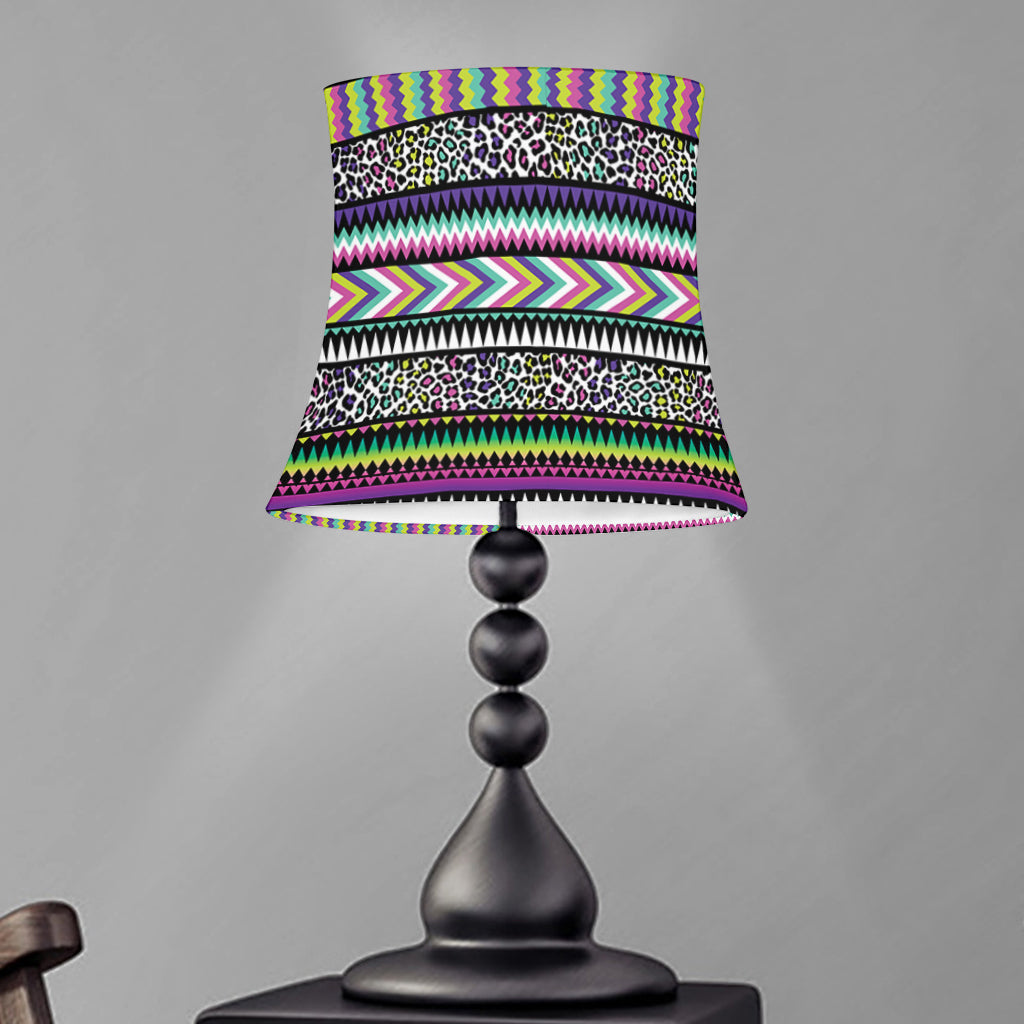 Colorful Leopard Navajo Tribal Print Bell Lamp Shade