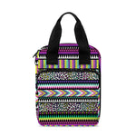 Colorful Leopard Navajo Tribal Print Bible Tote Bag