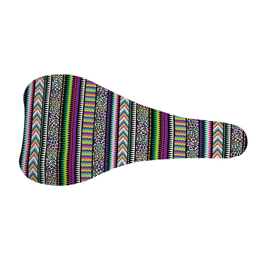 Colorful Leopard Navajo Tribal Print Bicycle Seat Cover