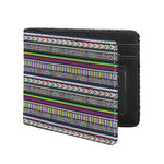 Colorful Leopard Navajo Tribal Print Bifold Wallet