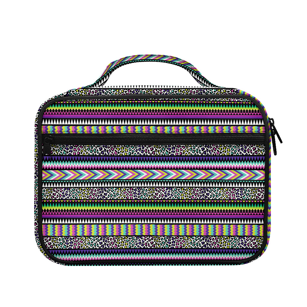 Colorful Leopard Navajo Tribal Print Briefcase Bible Bag