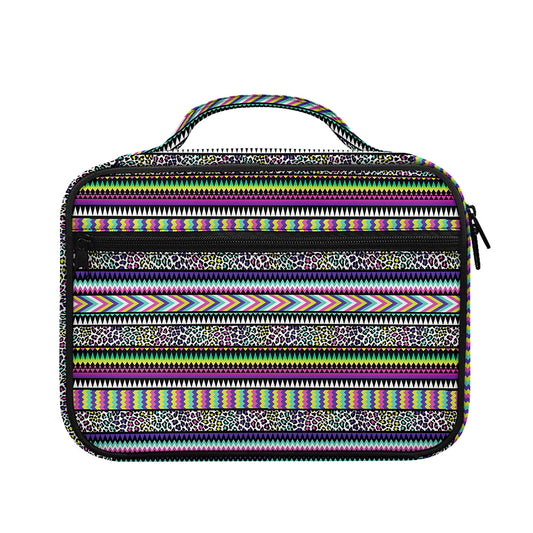 Colorful Leopard Navajo Tribal Print Briefcase Bible Bag