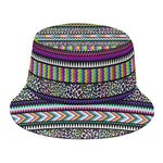 Colorful Leopard Navajo Tribal Print Bucket Hat