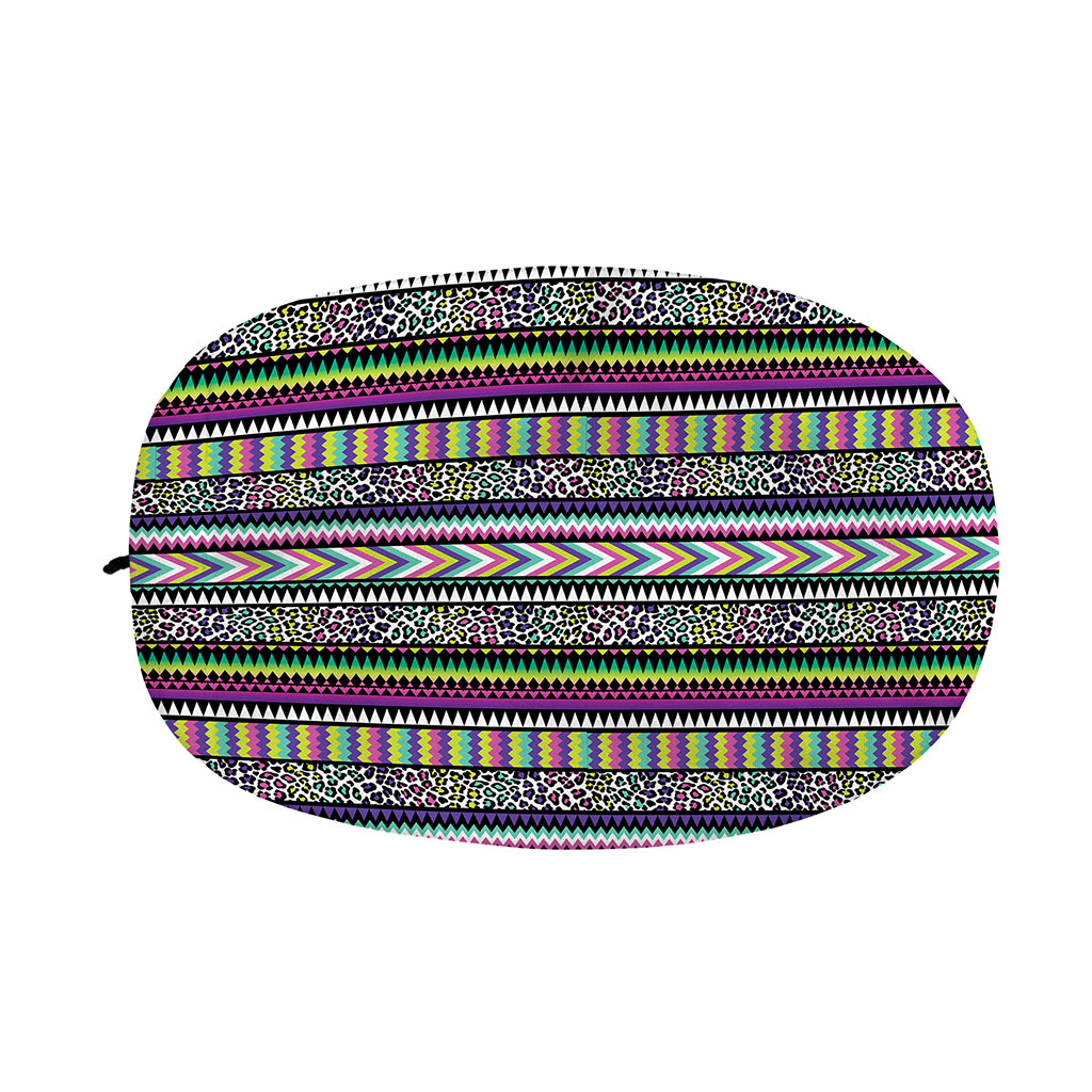 Colorful Leopard Navajo Tribal Print Car Side Mirror Covers