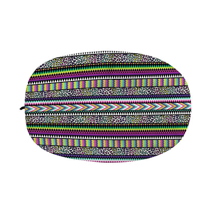 Colorful Leopard Navajo Tribal Print Car Side Mirror Covers