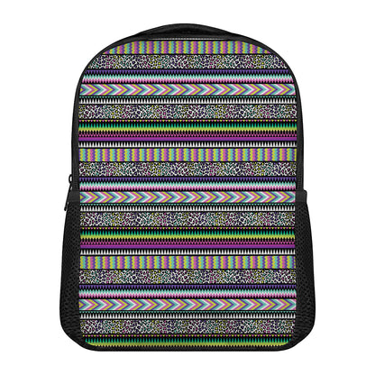 Colorful Leopard Navajo Tribal Print Casual Backpack