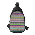 Colorful Leopard Navajo Tribal Print Sling Bag