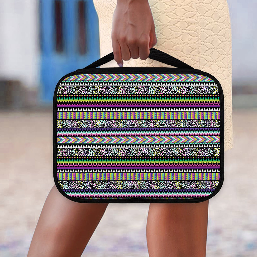 Colorful Leopard Navajo Tribal Print Classic Bible Case