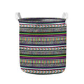 Colorful Leopard Navajo Tribal Print Collapsible Laundry Basket