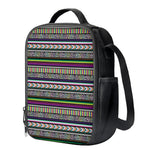 Colorful Leopard Navajo Tribal Print Crossbody Lunch Bag