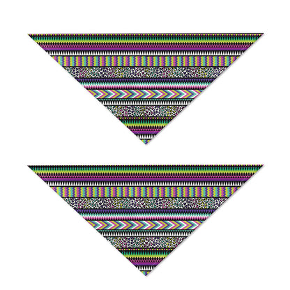 Colorful Leopard Navajo Tribal Print Dog Bandana