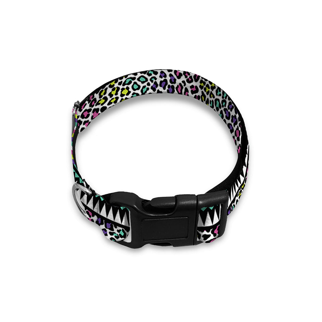 Colorful Leopard Navajo Tribal Print Dog Collar