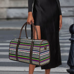 Colorful Leopard Navajo Tribal Print Duffle Bag