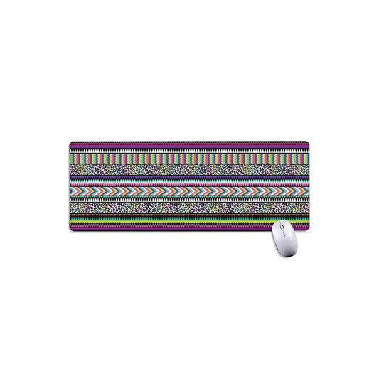 Colorful Leopard Navajo Tribal Print Extended Mouse Pad