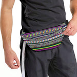 Colorful Leopard Navajo Tribal Print Fanny Pack