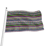 Colorful Leopard Navajo Tribal Print Flag