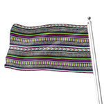 Colorful Leopard Navajo Tribal Print Flag