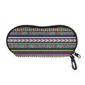 Colorful Leopard Navajo Tribal Print Glasses Case