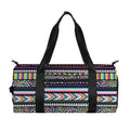 Colorful Leopard Navajo Tribal Print Gym Bag