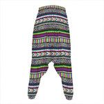 Colorful Leopard Navajo Tribal Print Hammer Pants