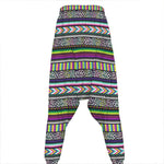 Colorful Leopard Navajo Tribal Print Hammer Pants