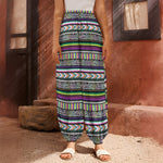 Colorful Leopard Navajo Tribal Print Harem Pants