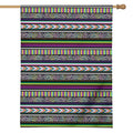 Colorful Leopard Navajo Tribal Print House Flag
