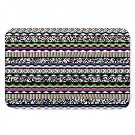 Colorful Leopard Navajo Tribal Print Indoor Door Mat