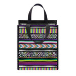 Colorful Leopard Navajo Tribal Print Insulated Lunch Tote