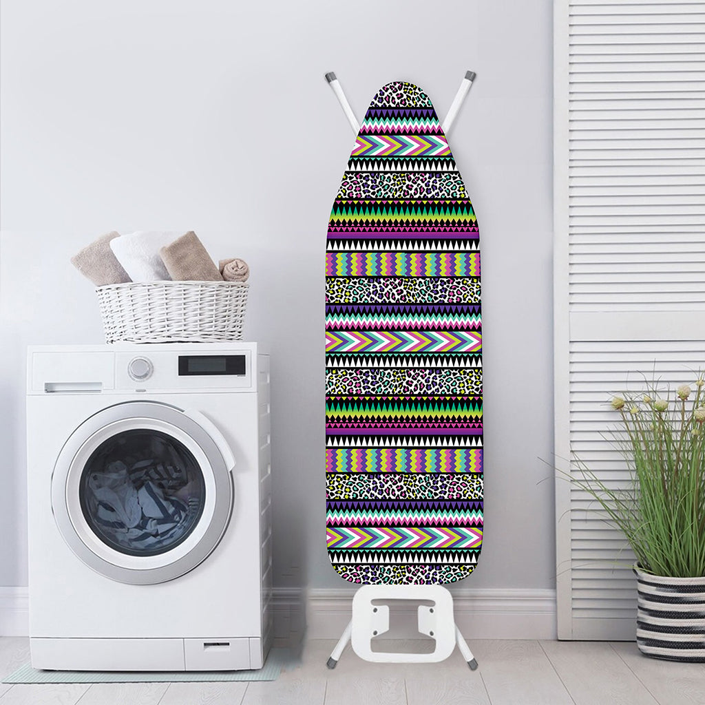 Colorful Leopard Navajo Tribal Print Ironing Board Cover