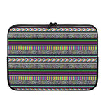 Colorful Leopard Navajo Tribal Print Laptop Sleeve