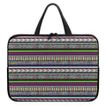 Colorful Leopard Navajo Tribal Print Laptop Sleeve With Handle