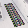 Colorful Leopard Navajo Tribal Print Long Kitchen Mat