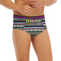 Colorful Leopard Navajo Tribal Print Men's Briefs