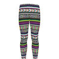 Colorful Leopard Navajo Tribal Print Men's Leggings