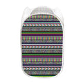 Colorful Leopard Navajo Tribal Print Mesh Laundry Hamper