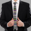 Colorful Leopard Navajo Tribal Print Necktie
