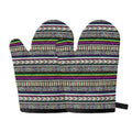 Colorful Leopard Navajo Tribal Print Oven Mitts