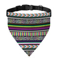 Colorful Leopard Navajo Tribal Print Over The Collar Dog Bandana