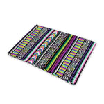Colorful Leopard Navajo Tribal Print Pet Cooling Mat Cover