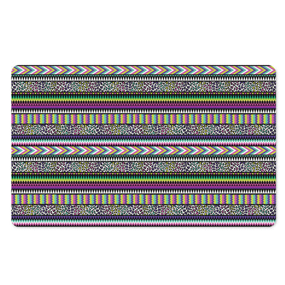 Colorful Leopard Navajo Tribal Print Polyester Doormat