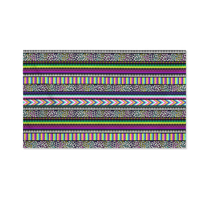 Colorful Leopard Navajo Tribal Print Polyester Flag
