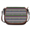Colorful Leopard Navajo Tribal Print Saddle Bag