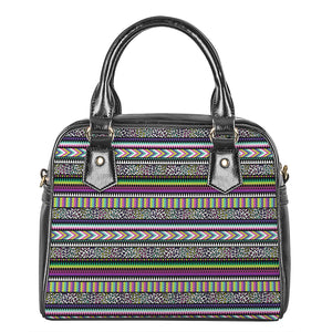 Colorful Leopard Navajo Tribal Print Shoulder Handbag