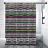 Colorful Leopard Navajo Tribal Print Shower Curtain