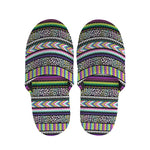 Colorful Leopard Navajo Tribal Print Slippers